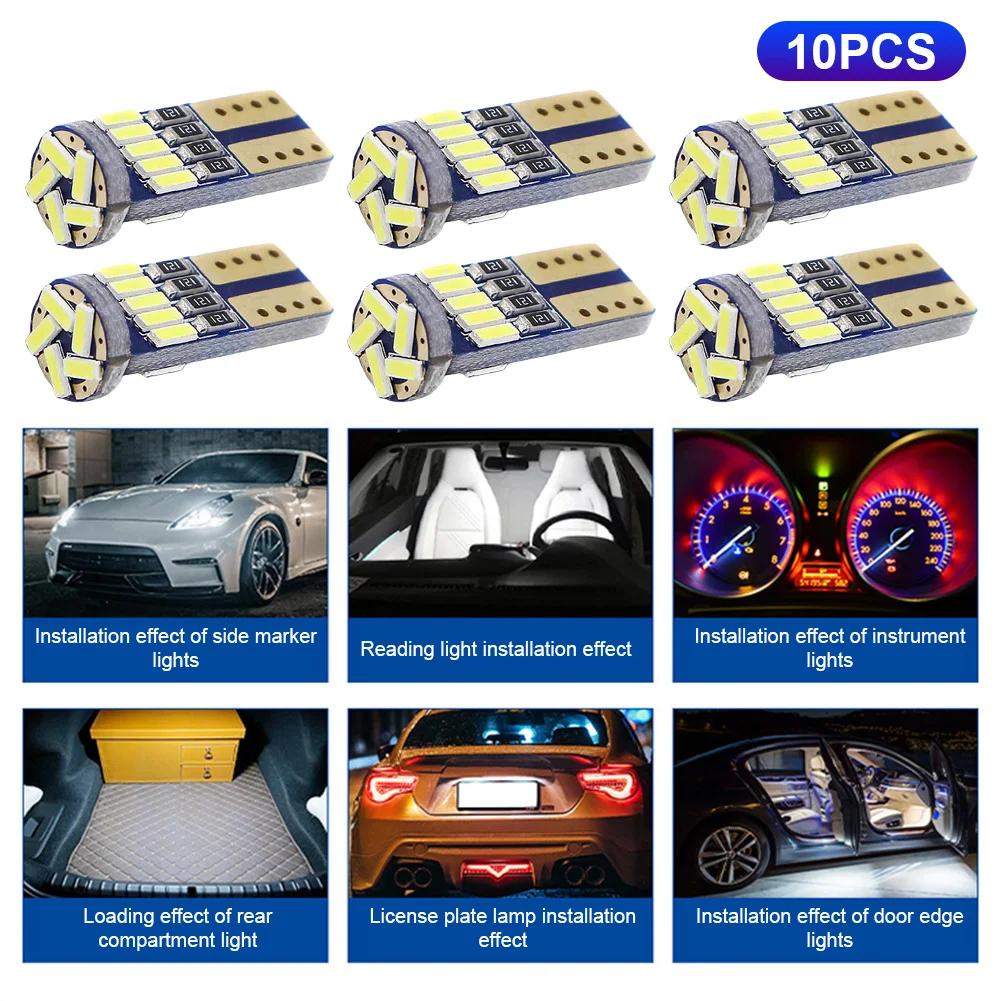 T10 W5W ڵ LED Ŭ Ʈ, ſ  ڵ Ŭ Ʈ, 4015 ڵ ǥõ, 6000K ڵ ǰ, 10 